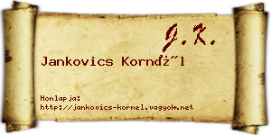 Jankovics Kornél névjegykártya